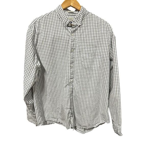 J.Crew Men’s Classic Stretch Button Down Blue White XL Casual Work preppy - Picture 1 of 6